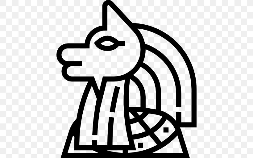 Anubis Symbol, PNG, 512x512px, Symbol, Area, Black, Black And White, Human Behavior Download Free