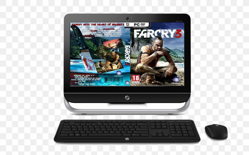 Far Cry 3 Netbook Personal Computer PlayStation 3 Ubisoft, PNG, 1280x800px, Far Cry 3, Computer, Desktop Computer, Desktop Computers, Display Device Download Free