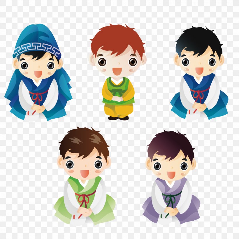 South Korea Cartoon Illustration, PNG, 1500x1500px, South Korea, Cartoon, Child, Dressup, Fictional Character Download Free