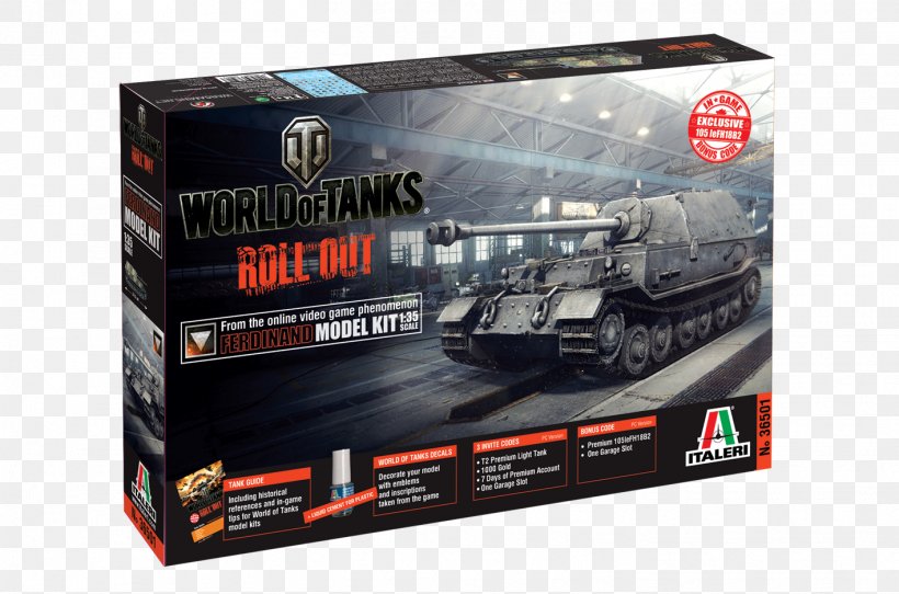 World Of Tanks Italeri Plastic Model Tiger I, PNG, 1417x938px, 135 Scale, World Of Tanks, Elefant, Hobby, Italeri Download Free