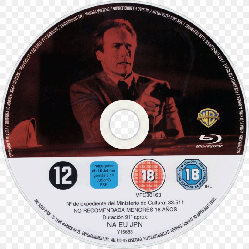 Clint Eastwood The Dead Pool Blu-ray Disc YouTube DVD, PNG, 1000x1000px, Clint Eastwood, Action Film, Bluray Disc, Compact Disc, Dead Pool Download Free