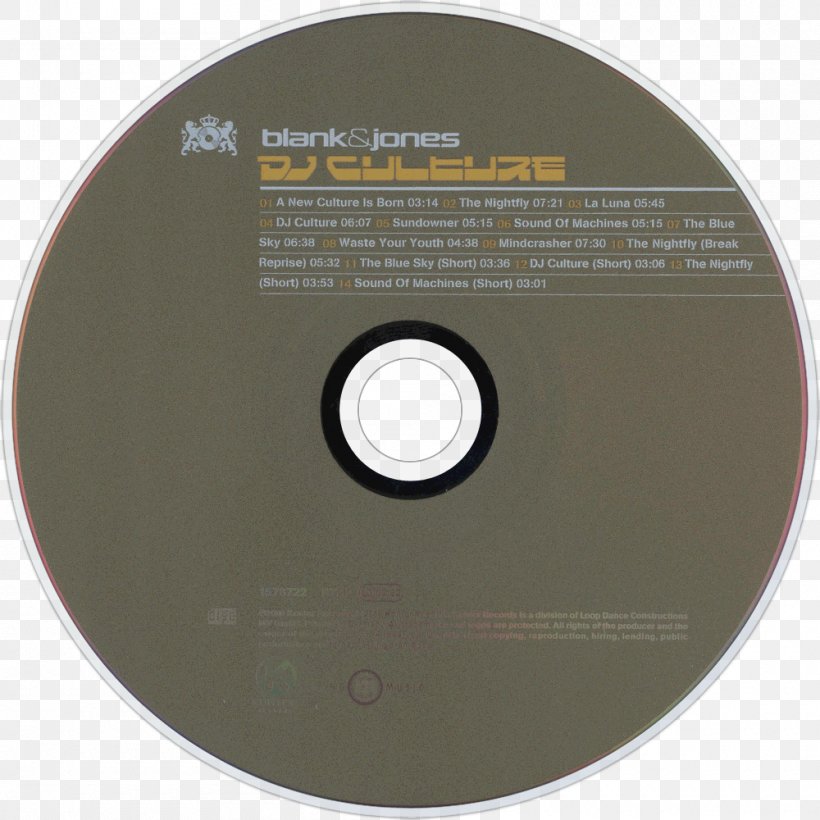 Compact Disc DJ Culture Blank & Jones DJs, Fans & Freaks (D.F.F.) Disc Jockey, PNG, 1000x1000px, Watercolor, Cartoon, Flower, Frame, Heart Download Free