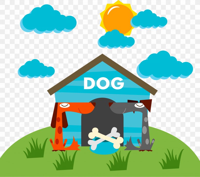 Doghouse Clip Art, PNG, 4909x4341px, Dog, Area, Cartoon, Doghouse, Grass Download Free