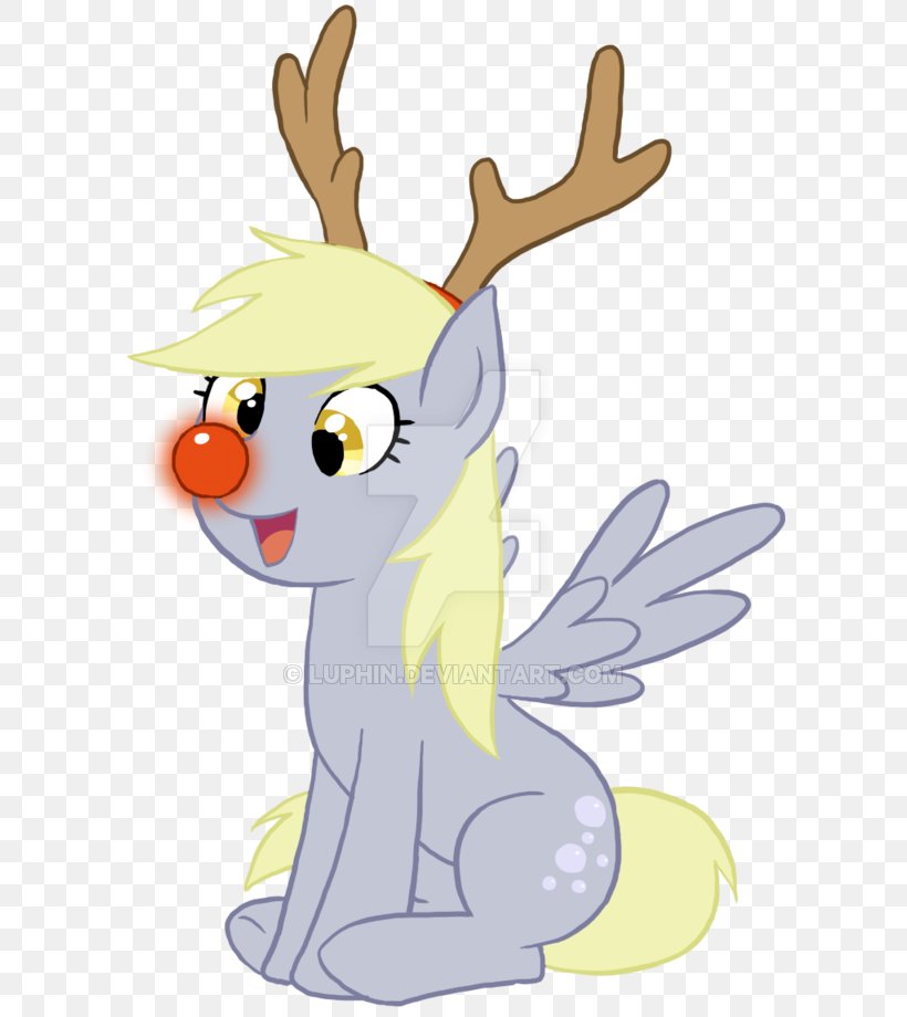 Reindeer Derpy Hooves Rudolph Pony, PNG, 600x920px, Reindeer, Antler, Art, Cartoon, Character Download Free