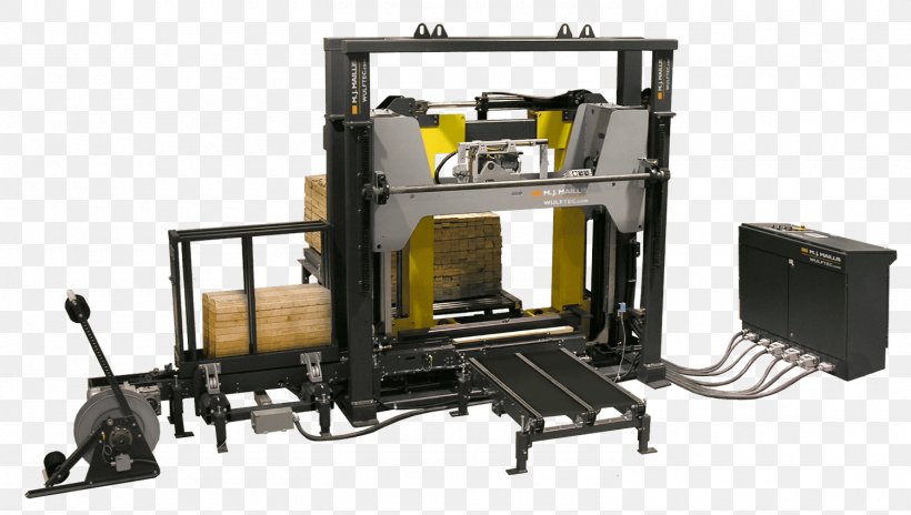 Machine Strapping Wulftec International Stretch Wrap Pallet, PNG, 1500x850px, Machine, Automotive Exterior, Hydraulic Press, Industry, Manufacturing Download Free