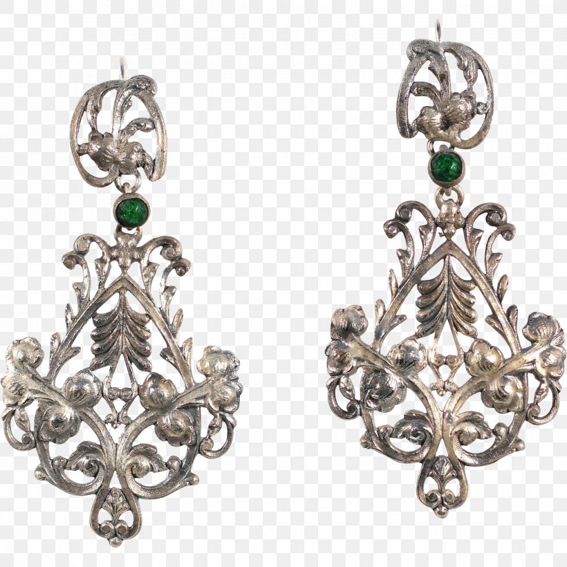 Earring Victorian Jewellery Emerald Body Jewellery, PNG, 1836x1836px, Earring, Antique, Body Jewellery, Body Jewelry, Charms Pendants Download Free