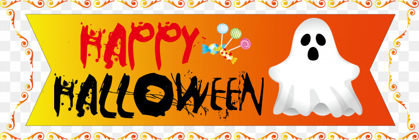 Happy Halloween, PNG, 4379x1468px, Happy Halloween, Banner, Meter, Poster Download Free
