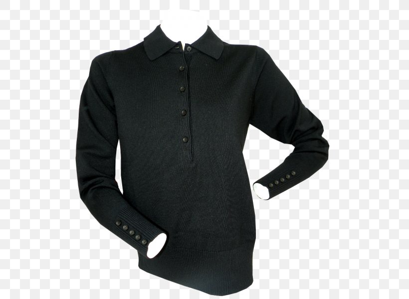 Long-sleeved T-shirt Long-sleeved T-shirt Hoodie Blouse, PNG, 528x600px, Sleeve, Black, Blouse, Button, Clothing Download Free