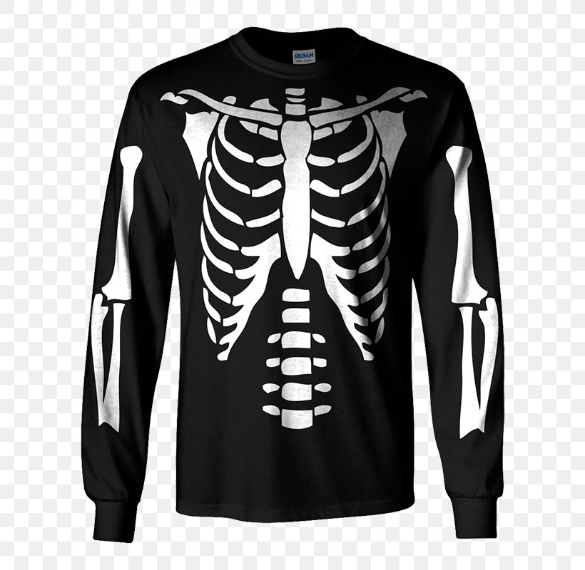 T-shirt Hoodie Top Clothing Human Skeleton, PNG, 800x800px, Tshirt, Black, Brand, Clothing, Concert Tshirt Download Free