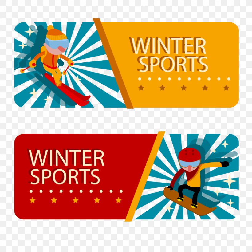 Winter Sport Skiing Clip Art, PNG, 832x832px, Winter Sport, Area, Banner, Brand, Designer Download Free