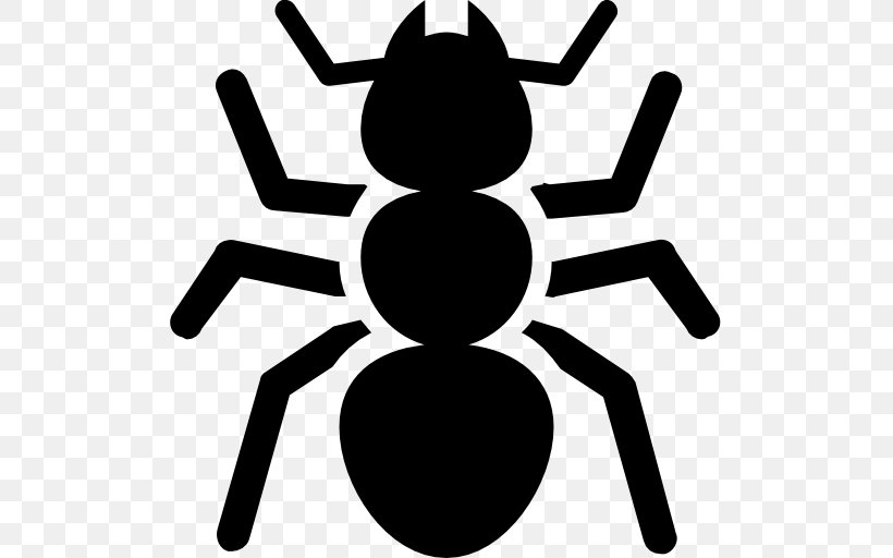 Ant, PNG, 512x512px, Ant, Artwork, Black, Black And White, Directory Download Free