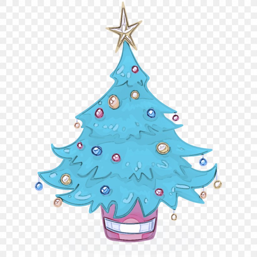 Christmas Tree, PNG, 1024x1024px, Christmas Tree, Aqua, Christmas, Christmas Decoration, Christmas Ornament Download Free