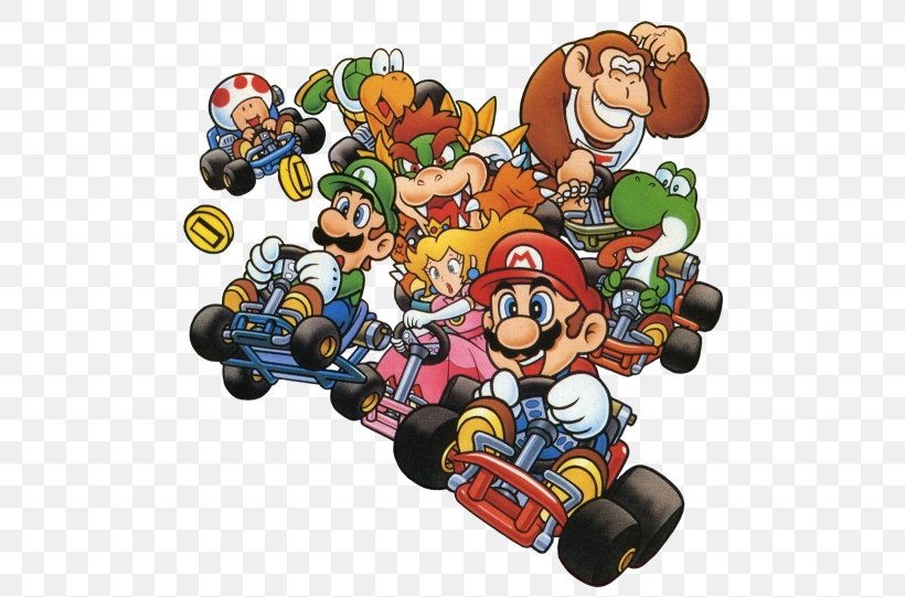 Super Mario Kart Super Mario Bros. Donkey Kong Luigi, PNG, 500x541px, Super Mario Kart, Bowser, Cartoon, Donkey Kong, Fictional Character Download Free