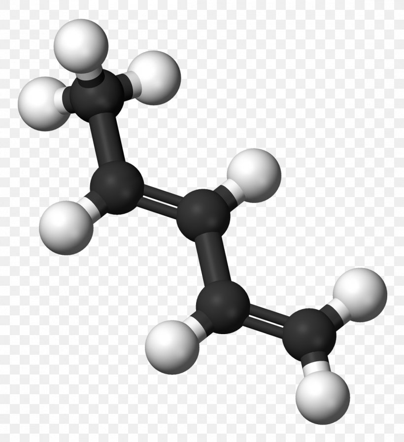 1,3-Butadiene Isoprene Piperylene Butene Molecule, PNG, 1160x1270px, Isoprene, Ballandstick Model, Black And White, Body Jewelry, Butene Download Free