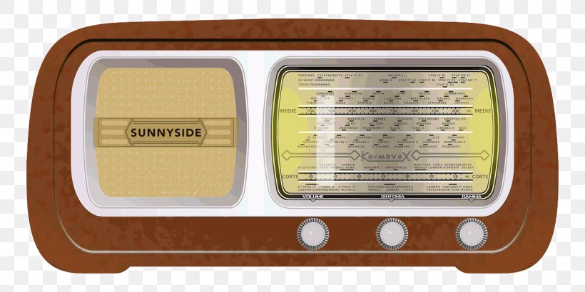 Antique Radio FM Broadcasting Radio Wave Community Radio, PNG, 1280x640px, Watercolor, Cartoon, Flower, Frame, Heart Download Free