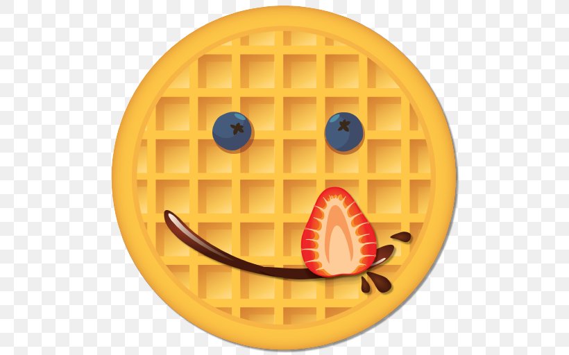 Eggo Waffles Emoji Blueberry, PNG, 512x512px, Waffle, Android, Blueberry, Eggo, Eggo Waffles Download Free