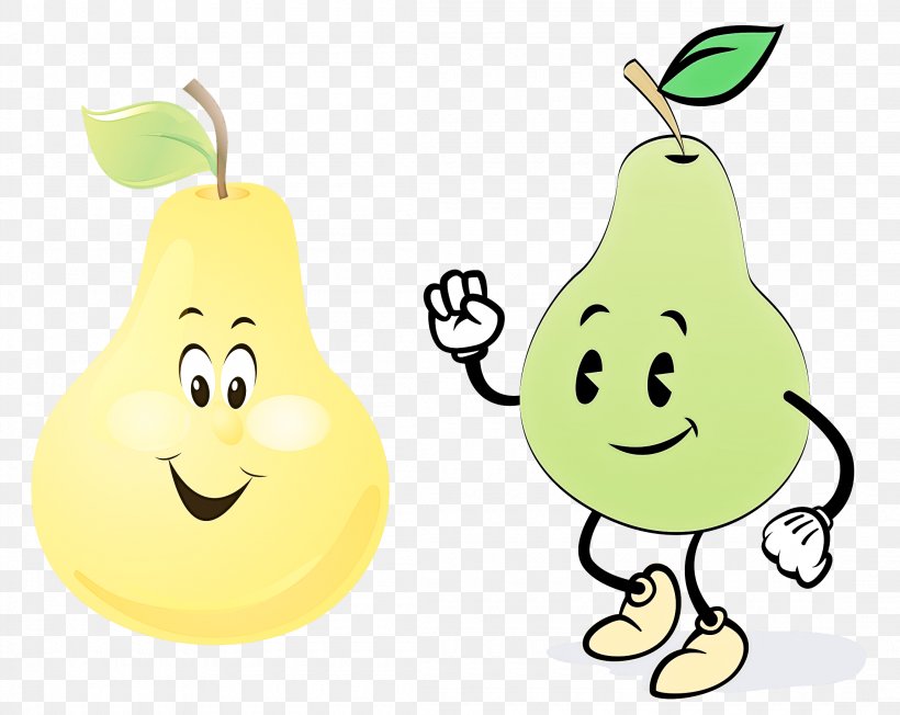 Pear Pear Cartoon Yellow Happy, PNG, 2200x1750px, Pear, Cartoon, Fruit, Happy, Plant Download Free