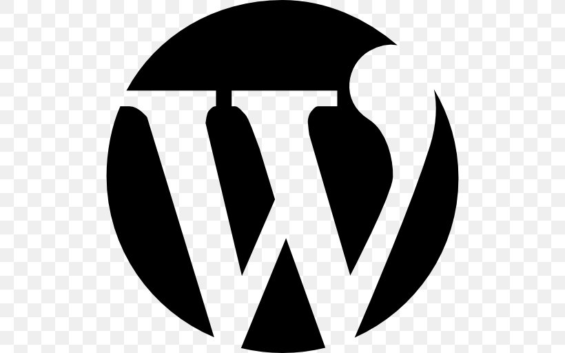 WordPress Web Development Logo, PNG, 512x512px, Wordpress, Black, Black And White, Blog, Brand Download Free