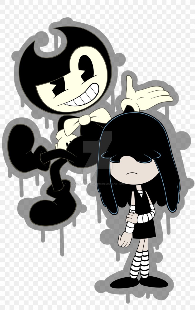 Bendy And The Ink Machine Lucy Loud Art, PNG, 1024x1624px, 2017, Bendy And The Ink Machine, Art, Artist, Black And White Download Free
