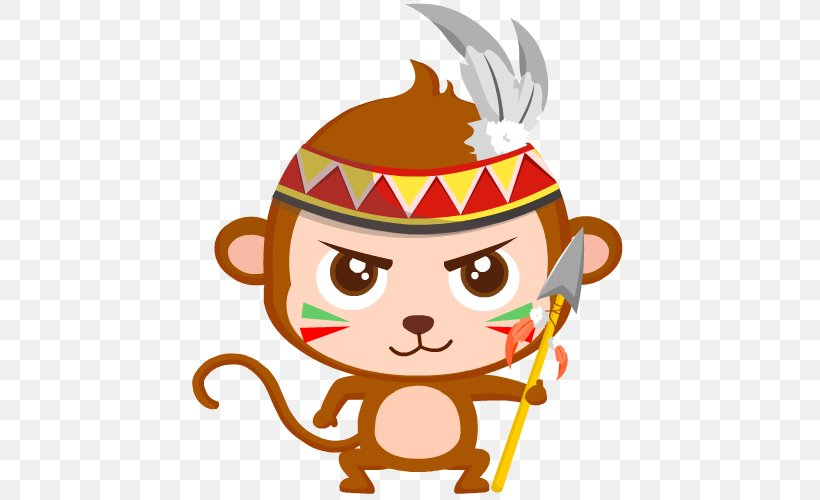 Monkey Cartoon Clip Art, PNG, 500x500px, Monkey, Art, Cartoon, Designer, Fictional Character Download Free