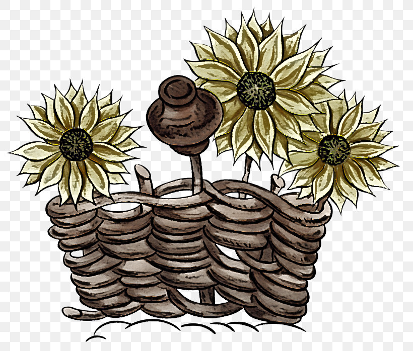 Floral Design, PNG, 800x698px, Floral Design, Biology, Common Sunflower, Flower, Flowerpot Download Free