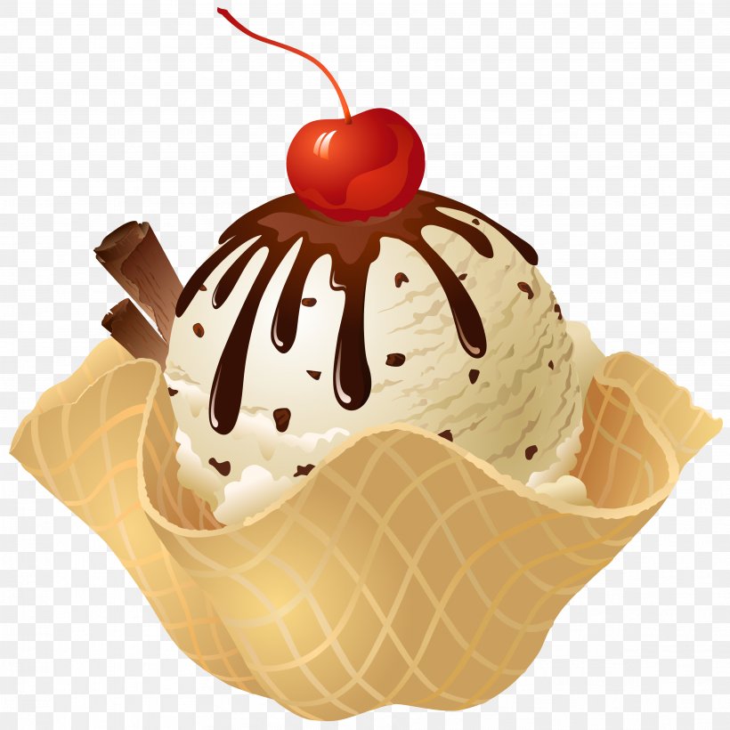 Ice Cream Cone Sundae Waffle, PNG, 3627x3627px, Ice Cream, Chocolate Ice Cream, Cream, Dairy Product, Dessert Download Free