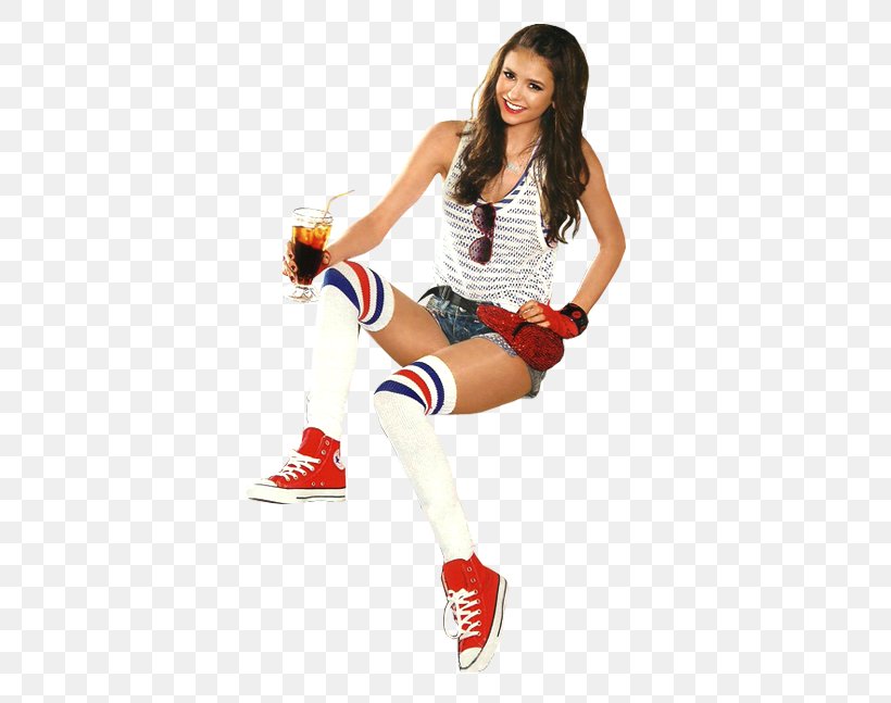 Nina Dobrev The Vampire Diaries Niklaus Mikaelson Cheerleading Uniforms Shoe, PNG, 429x647px, Watercolor, Cartoon, Flower, Frame, Heart Download Free