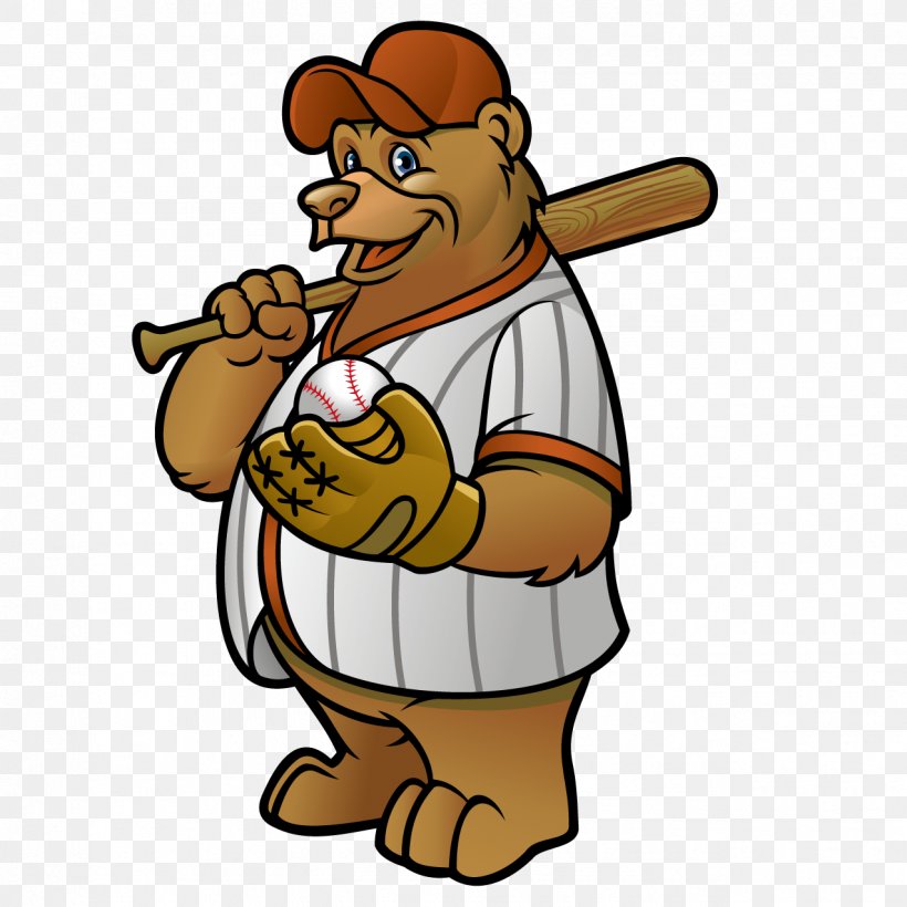Bear Baseball Cartoon Clip Art, PNG, 1276x1276px, Bear, Baseball, Baseball Bat, Cartoon, Fiction Download Free