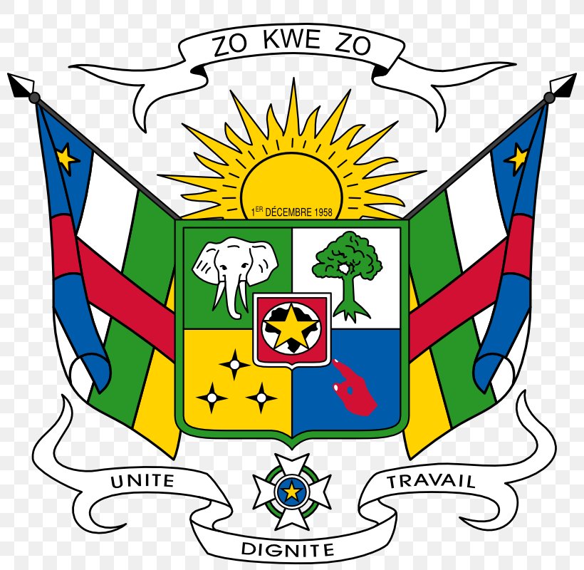 Central African Empire Coat Of Arms Of The Central African Republic Flag Of The Central African Republic Prefectures Of The Central African Republic, PNG, 800x800px, Coat Of Arms, Africa, Area, Artwork, Central Africa Download Free