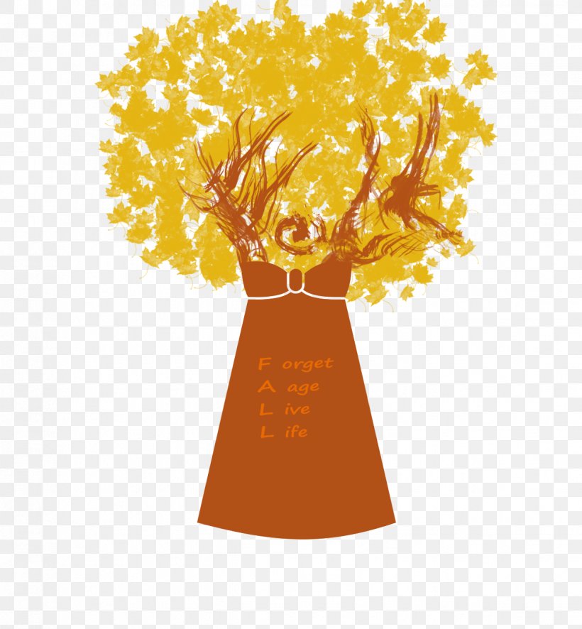 Graphics Illustration Font Tree, PNG, 1237x1338px, Tree, Flower, Yellow Download Free