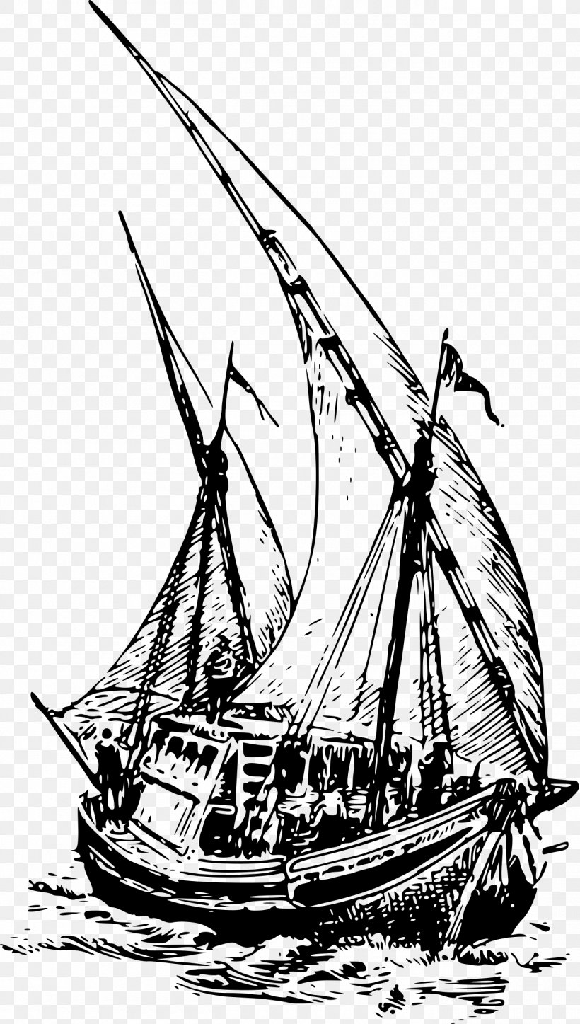 Sailing Ship Brigantine Galley, PNG, 1360x2400px, Ship, Baltimore Clipper, Barque, Barquentine, Black And White Download Free