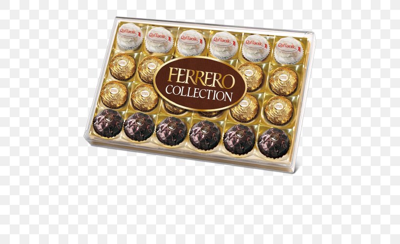 Ferrero Rocher Raffaello Chocolate Ferrero SpA Candy, PNG, 500x500px, Ferrero Rocher, Bonbon, Cake, Candy, Chocolate Download Free