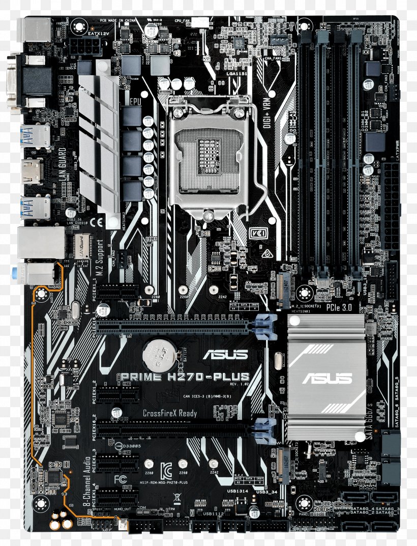 LGA 1151 ATX Motherboard PCI Express DDR4 SDRAM, PNG, 2292x3000px, Lga 1151, Atx, Central Processing Unit, Computer Accessory, Computer Case Download Free