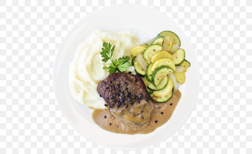 Vegetarian Cuisine Salisbury Steak Pepper Steak Peppercorn Sauce Recipe, PNG, 500x500px, Vegetarian Cuisine, Chef, Cuisine, Dish, Food Download Free
