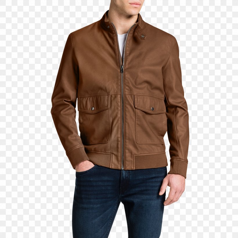 Leather Jacket Flight Jacket Clothing 0506147919, PNG, 3000x3000px, Leather Jacket, Beige, Brown, Casual Attire, Clothing Download Free