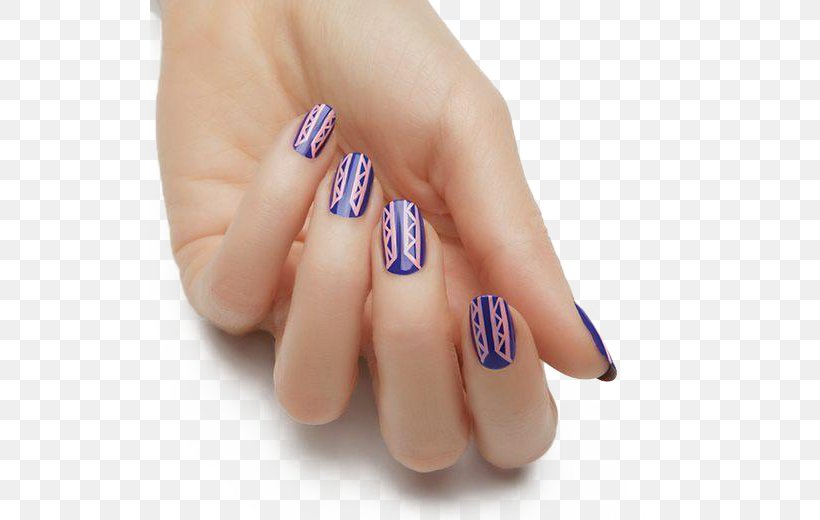 Nail Polish Manicure Nail Art Nageldesign, PNG, 520x520px, Nail, Artificial Nails, Blue, Color, Cuticle Download Free