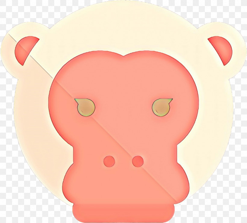 Pink Cartoon Nose Snout Heart, PNG, 1028x928px, Pink, Cartoon, Heart, Nose, Snout Download Free