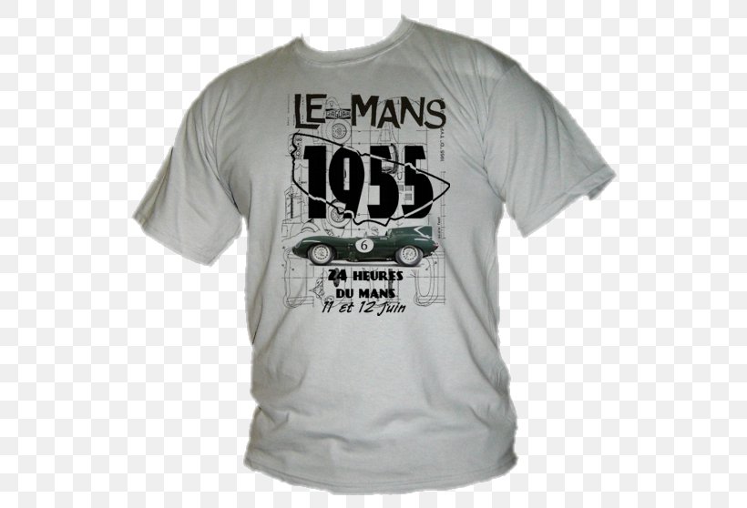 T-shirt 1955 24 Hours Of Le Mans Jaguar D-Type, PNG, 544x558px, 24 Hours Of Le Mans, Tshirt, Active Shirt, Black, Brand Download Free