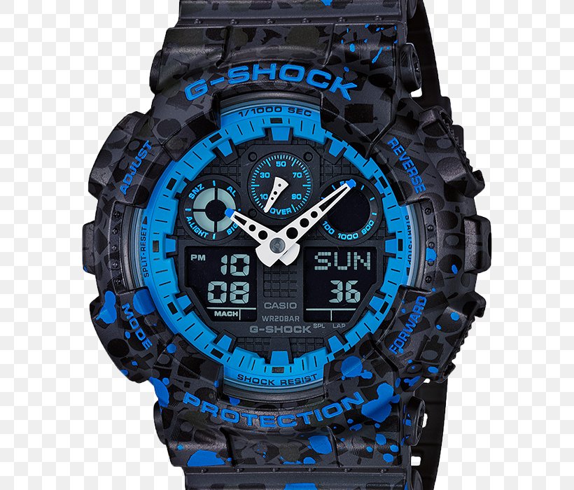 Master Of G G-Shock GA100 Casio Watch, PNG, 700x700px, Master Of G, Blue, Brand, Casio, Electric Blue Download Free