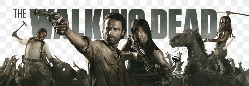 Rick Grimes Daryl Dixon San Diego Comic-Con The Walking Dead, PNG, 1600x556px, Rick Grimes, Amc, Andrew Lincoln, Black And White, Chad Coleman Download Free