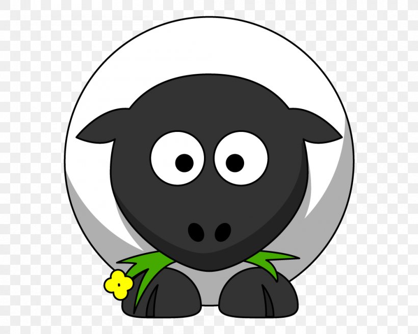 Sheep Clip Art, PNG, 1000x800px, Sheep, Black, Cartoon, Fictional Character, Green Download Free