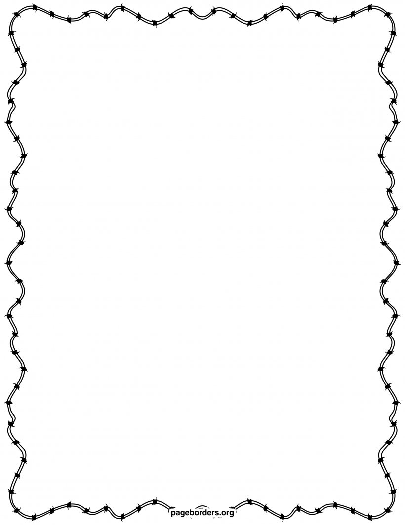 Barbed Wire Clip Art, PNG, 2550x3300px, Barbed Wire, Area, Barbed Tape, Black, Black And White Download Free