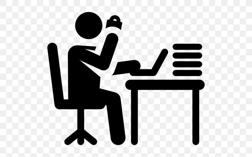 Desk Office Clip Art, PNG, 512x512px, Desk, Area, Artwork, Black And White, Chair Download Free