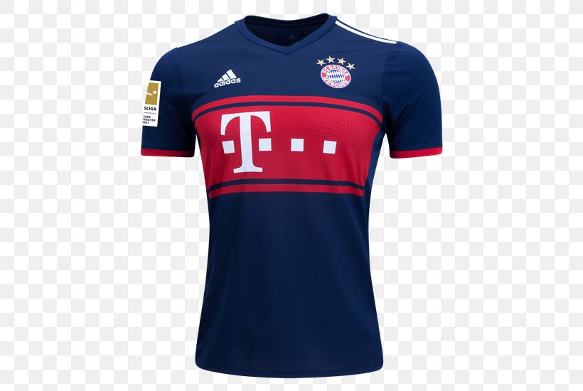 FC Bayern Munich T-shirt Jersey Football Kit, PNG, 550x550px, 2018 World Cup, Fc Bayern Munich, Active Shirt, Arjen Robben, Blue Download Free