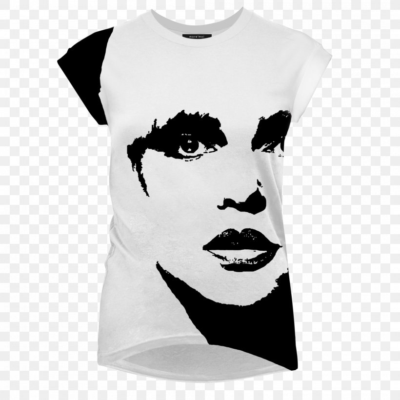 T-shirt Sleeveless Shirt Font Neck, PNG, 2000x2000px, Tshirt, Black, Black And White, Brand, Clothing Download Free