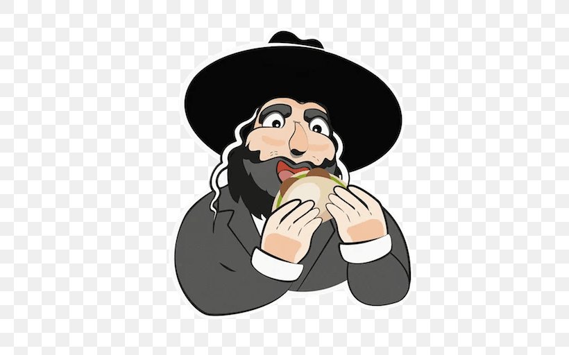 Telegram Sticker Jewish People Messaging Apps VKontakte, PNG, 512x512px, Telegram, Cartoon, Finger, Hand, Hasidic Judaism Download Free