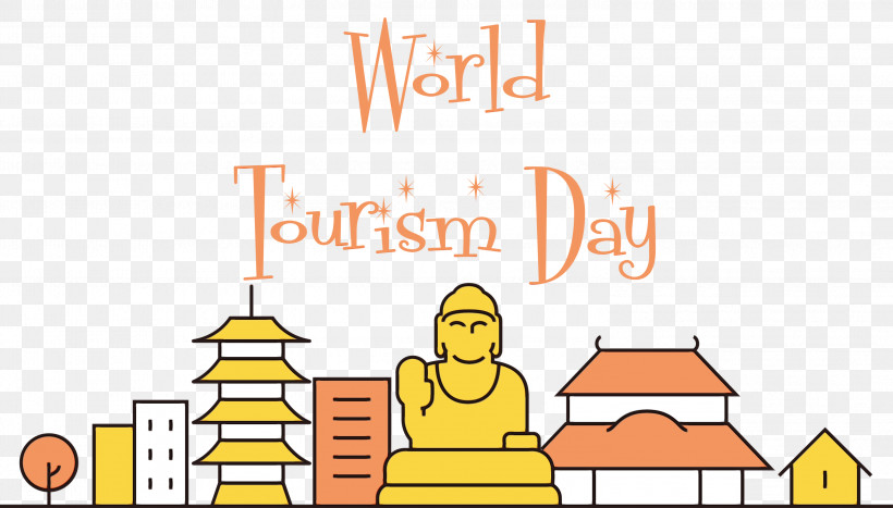 Cartoon Diagram Yellow Recreation Happiness, PNG, 2999x1711px, World Tourism Day, Behavior, Cartoon, Diagram, Happiness Download Free