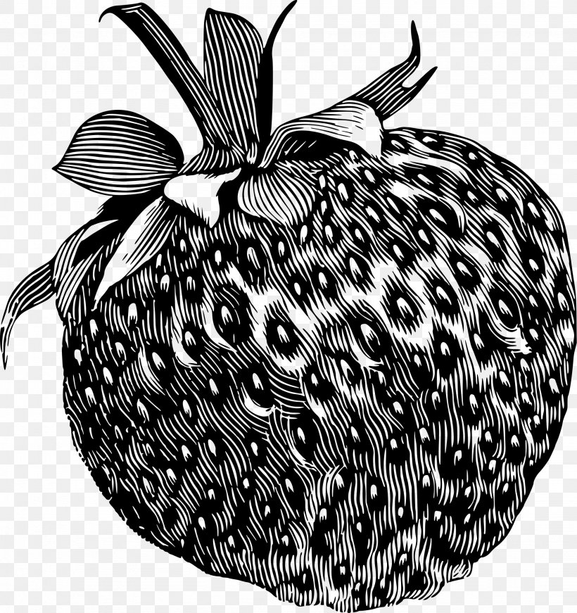 Strawberry Drawing Fruit Clip Art, PNG, 2257x2400px, Strawberry, Berry, Black And White, Cranberry, Drawing Download Free