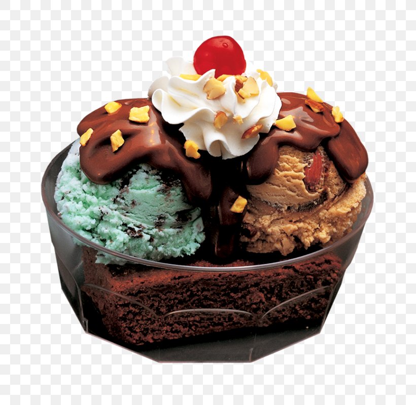 Sundae Chocolate Cake Chocolate Brownie Ice Cream Baskin-Robbins, PNG ...