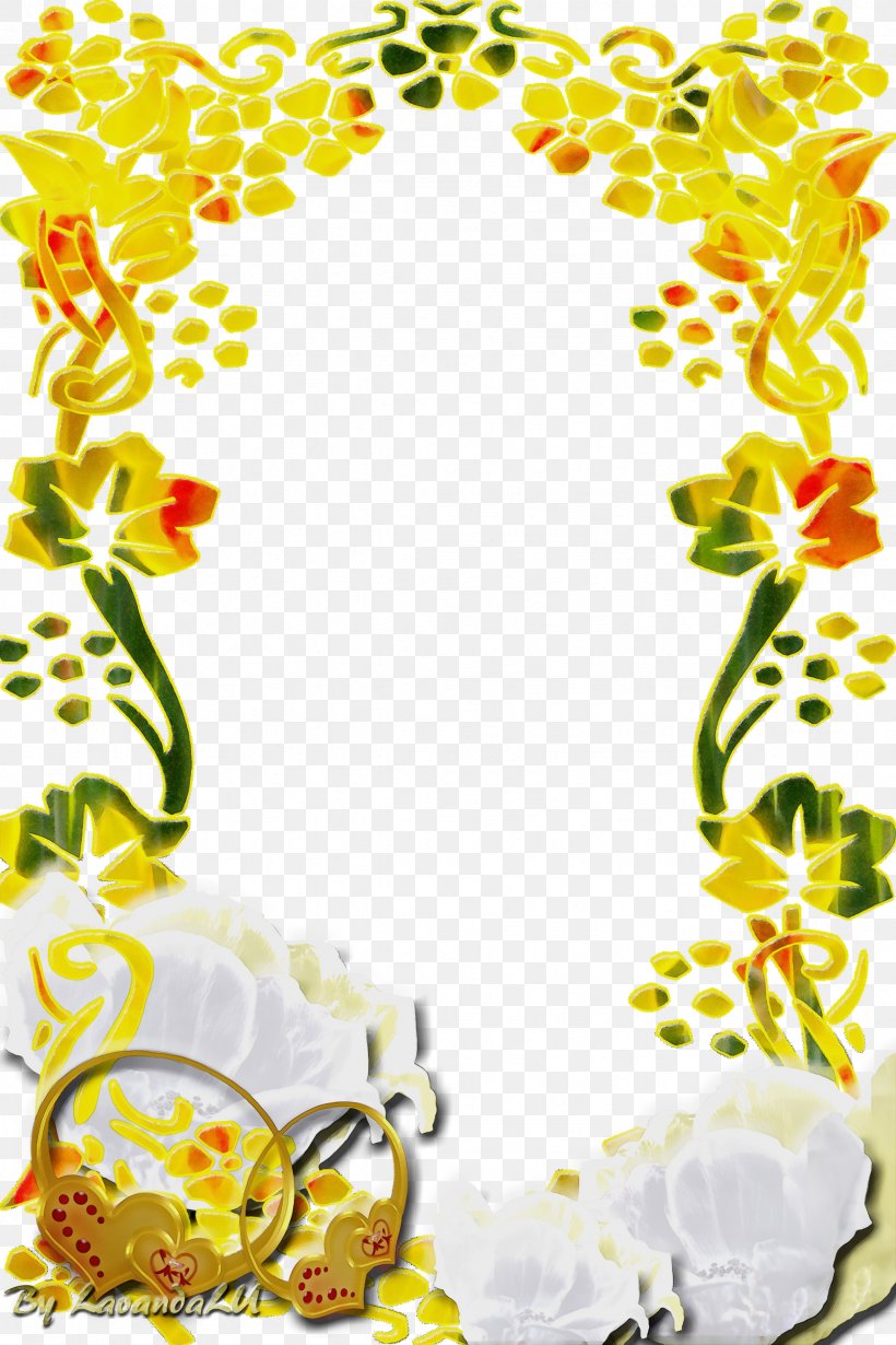 Watercolor Flowers Frame, PNG, 2362x3543px, Watercolor, Cut Flowers, Deviantart, Floral Design, Leaf Download Free
